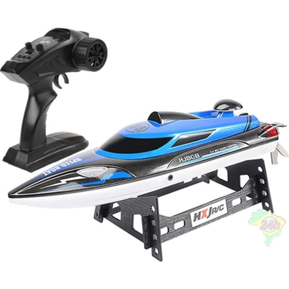 Barco Alta Velocidade Hj808 Rc Lancha 25km/h Controle Remoto