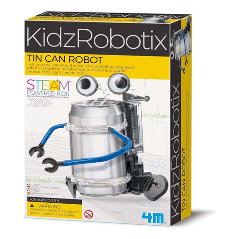 Robô Latinha Brinquedo Educativo 4m Kidz Robotix - Kosmika