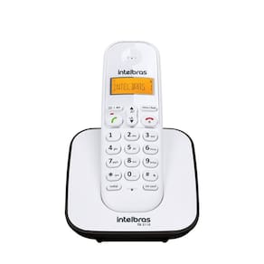 Telefone Sem Fio Intelbras Display Luminoso Ts 3110 Branco Homologação: 20121300160