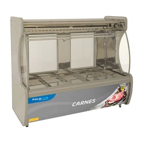 Balcão De Carnes Com Gancheira 2mt 1005 Polofrio 110v 1005 Faixa Frontal Vermelho
