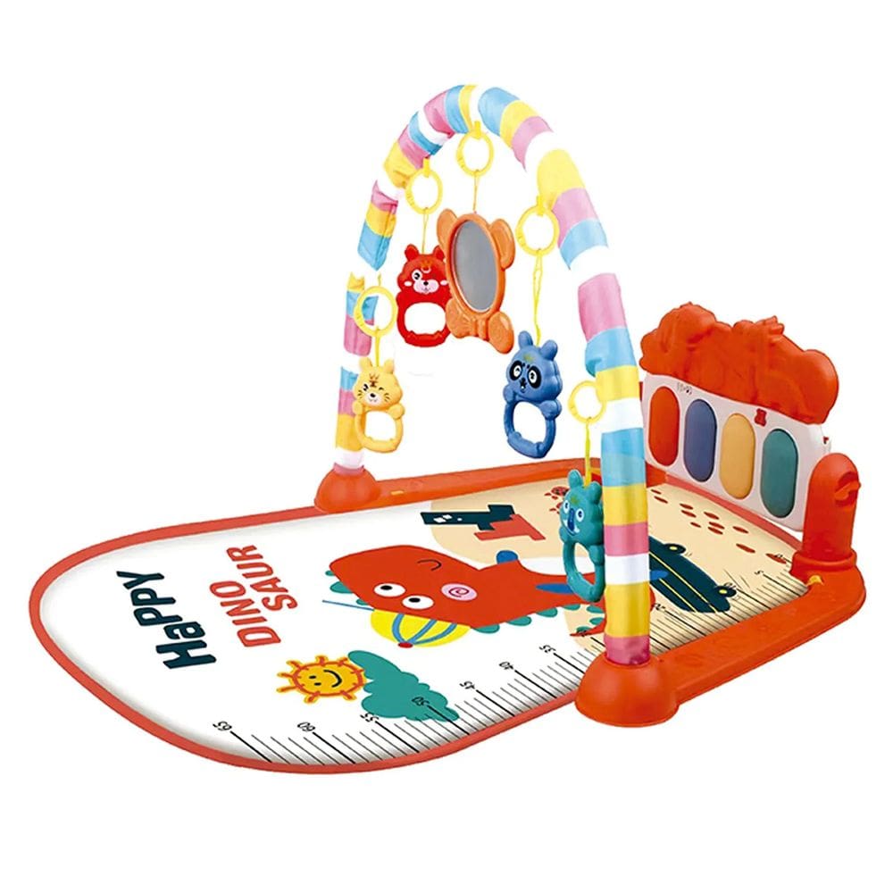 Tapete Musical Piano Interativo Criança Bebe Infantil Musica Chocalho Dobravel Portatil Acochoado Confortavel