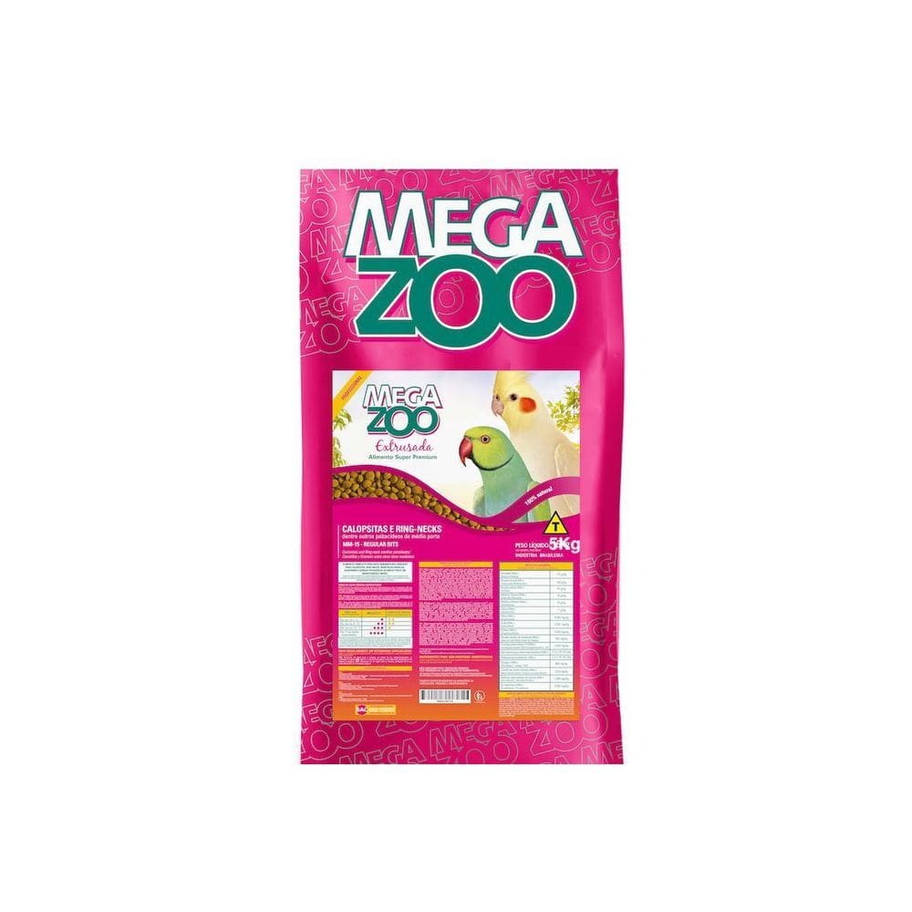 Megazoo Ext Calopsitas-Ring Necks Mm15 5Kg