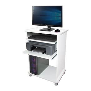 Mesa Micro Compacta Branca - 0,81x0,58x0,40m