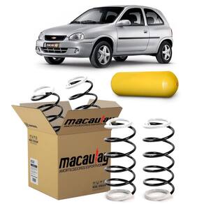 Par De Molas Gnv Traseira Gm Corsa Frente Montana
