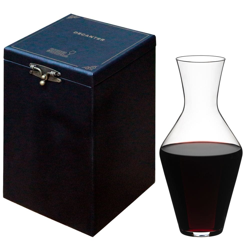Decanter Riedel Veloce Cristal Wine 1300ml Com Caixa Madeira