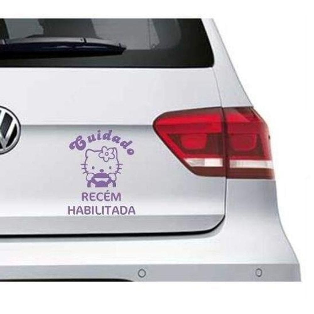 Adesivo Para Carro Recém Habilitada - Stitch