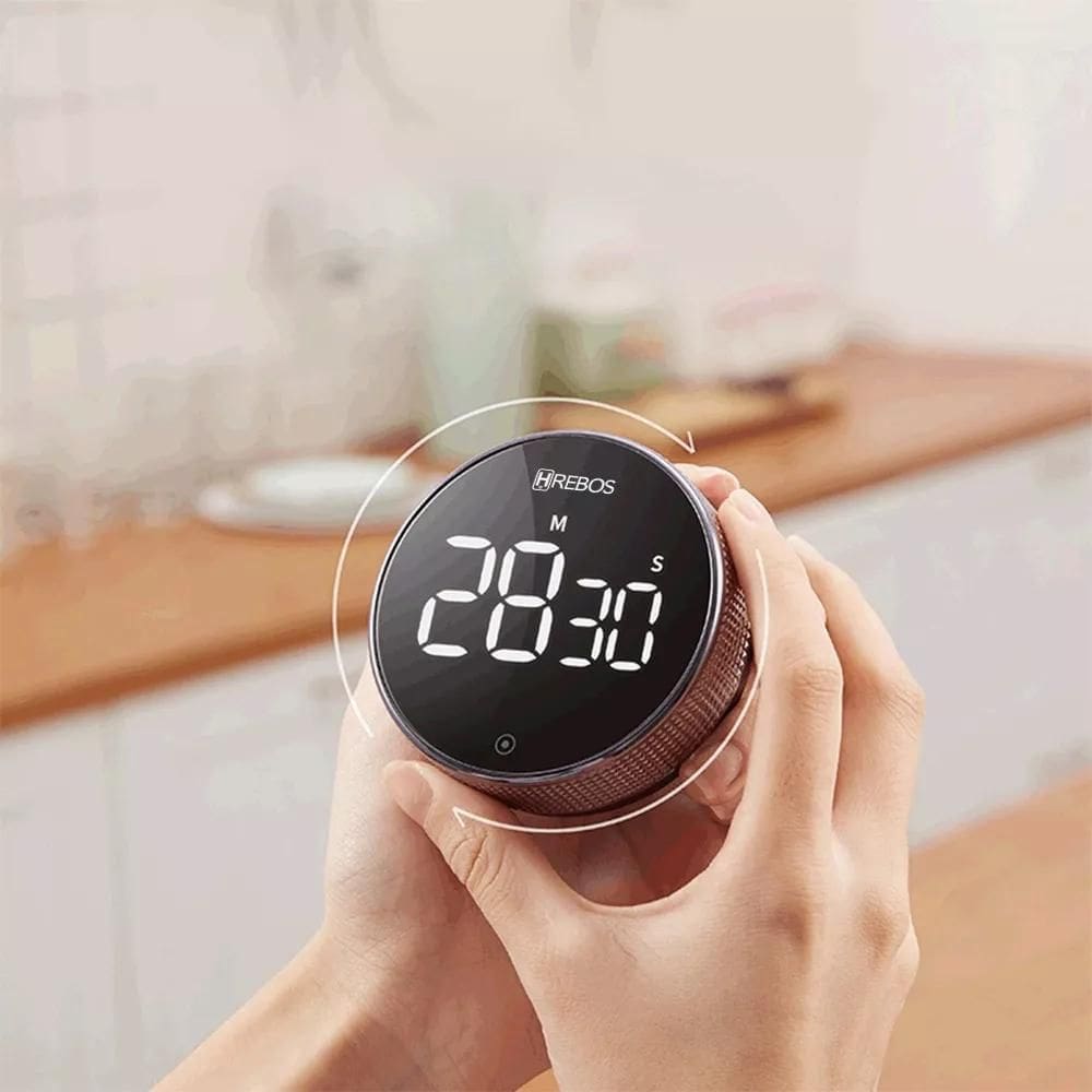 Temporizador Magnético - Timer LED - Preto