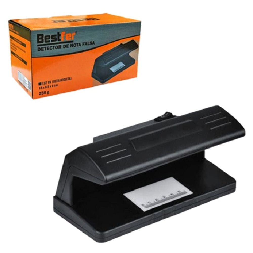 Detector De Nota Falsa Com Luz Ultravioleta 18x9x8,5cm