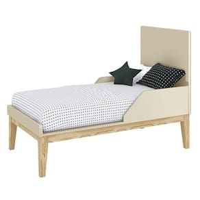 Jogo de Quarto Classic Guarda Roupa 3 Portas e Berço com Pés Madeira Natural - Reller Móveis
