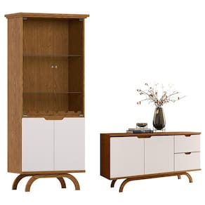 Cristaleira e Aparador Buffet Vicenza Ype Off White – New Ceval
