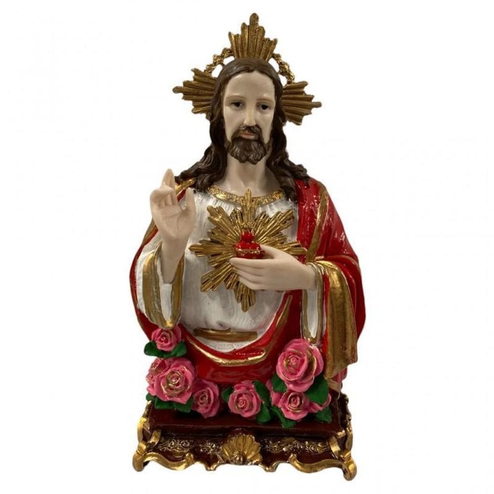 Imagem Católica Jesus Resina Tamanho Grande-Escolha O Modelo