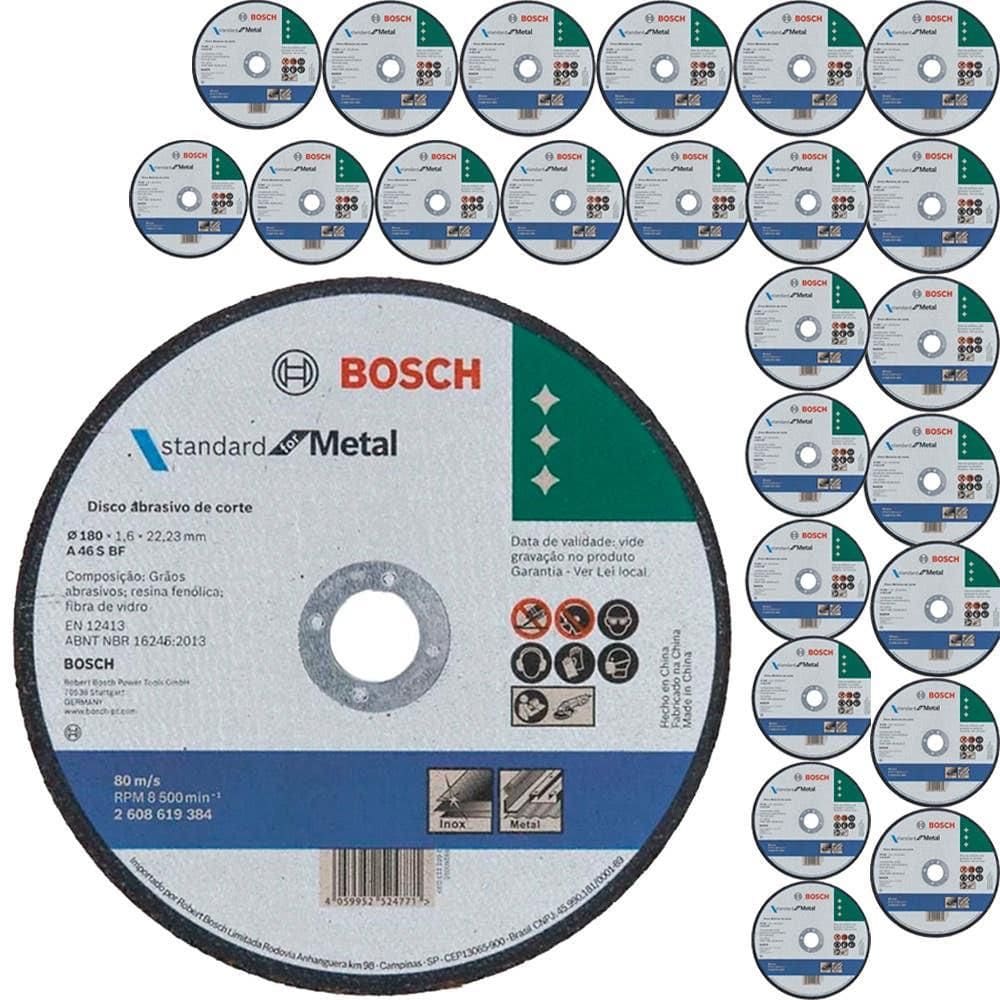 Disco de Corte Standard para Metal 180 x 1,6mm Centro Reto 2608619384 x25 BOSCH