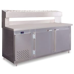 Balcão Condimentado 3 Portas 720 Litros Rf045 Frilux Balcão Refrigerado Inox 110v