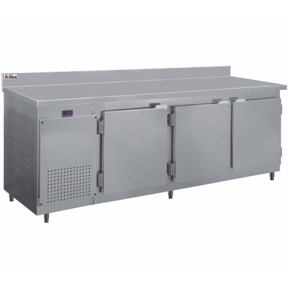 Balcão De Serviço Para Chopp 2,5m Rf042c Frilux Balcão Refrigerado Inox 220v
