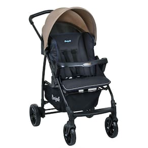 Carrinho De Bebê Para Passeio Burigotto Ecco De 0 Até 15 Kg Cinza Com Bege