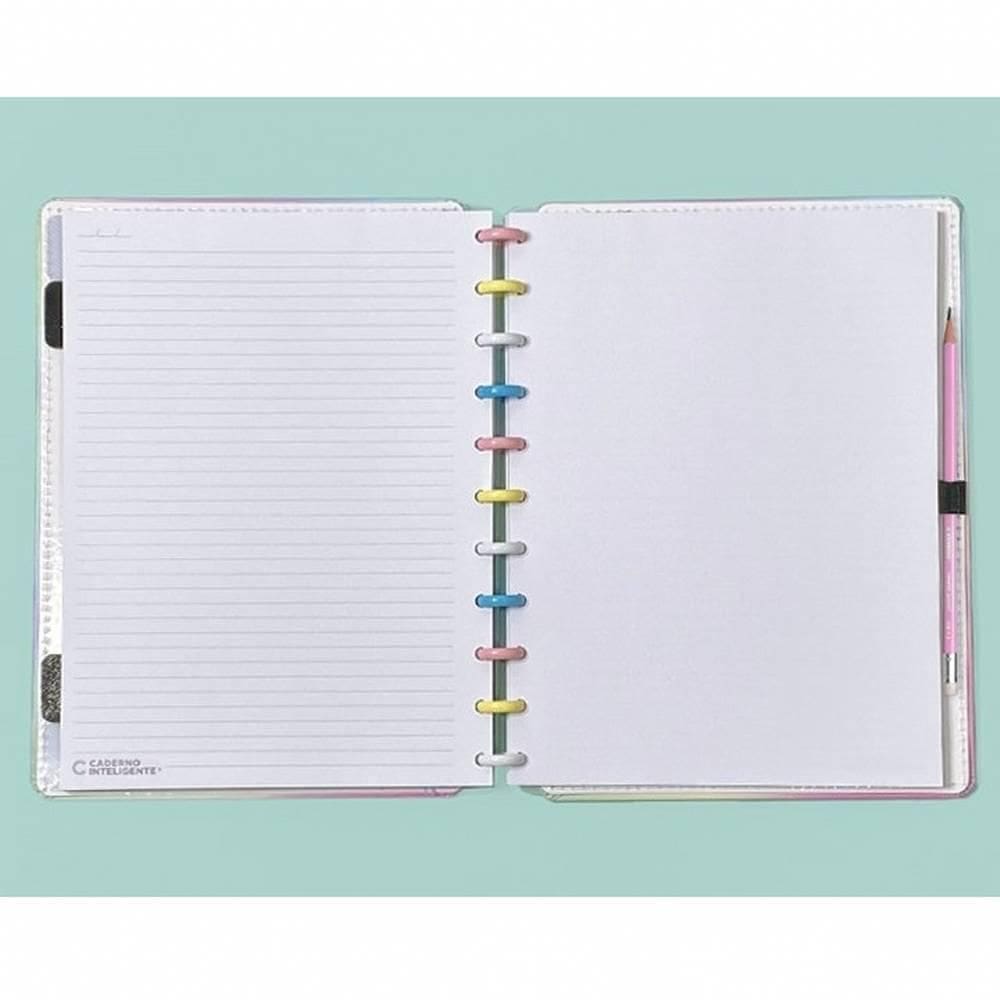 Caderno Inteligente Grande Candy Splash 80 Folhas