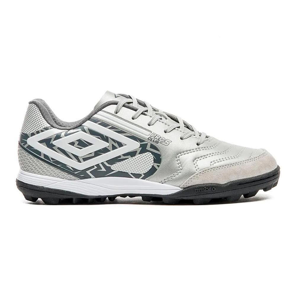 Chuteira Society Umbro Pro 5 Bump Club Cinza Unissex