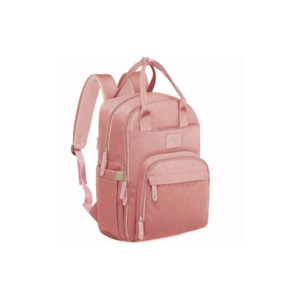Bolsa Mochila Maternidade Donna Laço Bebê LB Kyara Rosa Quartz