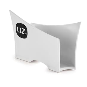 Porta Guardanapo Quadrado Plástico Cozinha Uz Branco