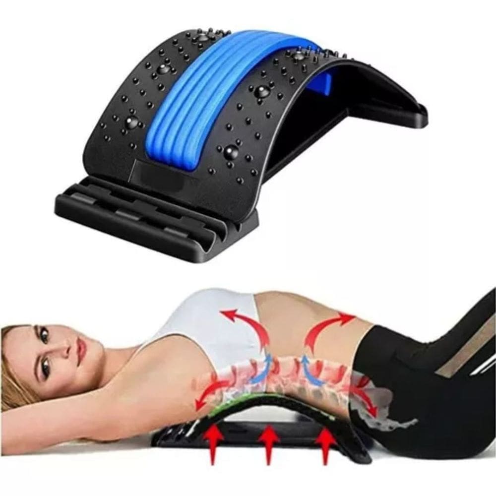 Suporte Ergonômico para Alongamento Lombar e Exercícios de Coluna