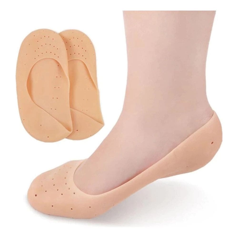 Meia de Gel de Silicone Hidratante para Pés Rachados e Ressecados