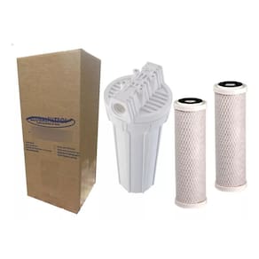 Filtro De Água Para Cavalete Carvão Ativado + Refil Reserva