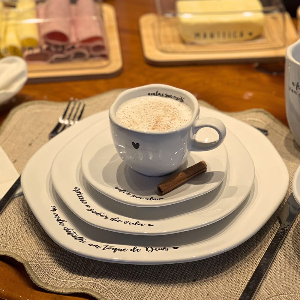 Prato Raso Em Porcelana Ryo White 27cm Oxford - Exclusivo