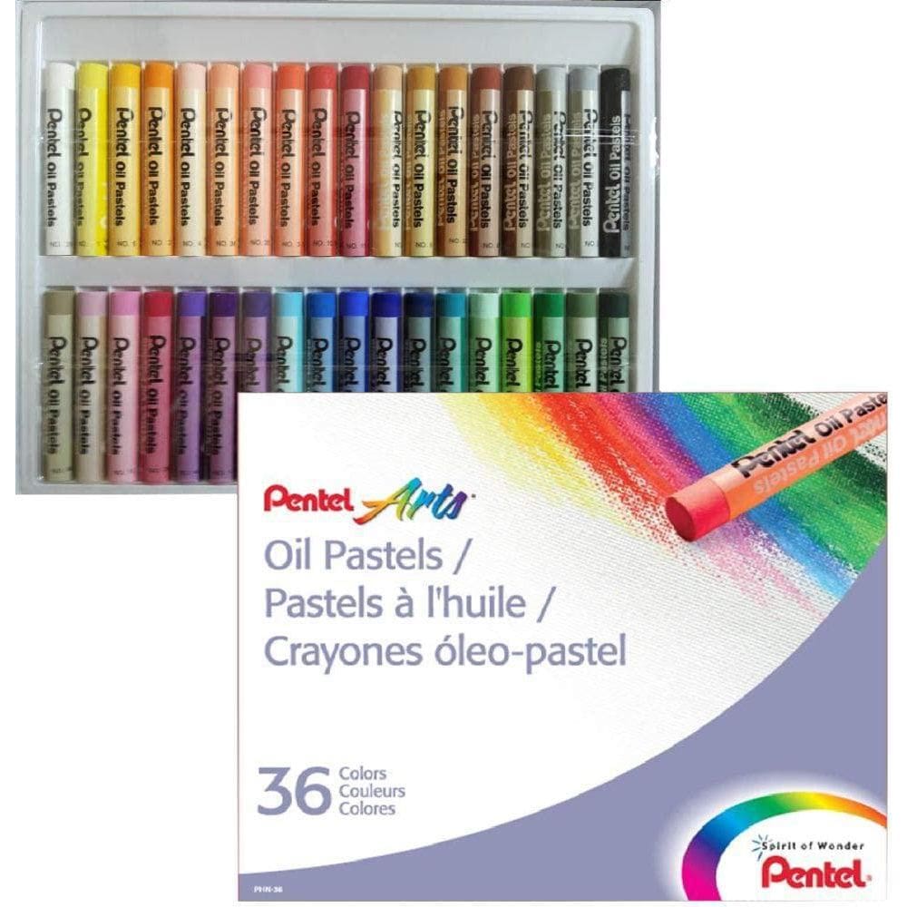 Giz De Cera Pastel A Óleo 36 Cores Pentel Arts Phn-36