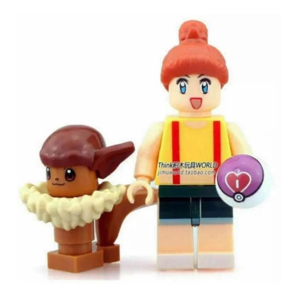 Boneco Blocos De Montar Pokémon Eevee Pikachu