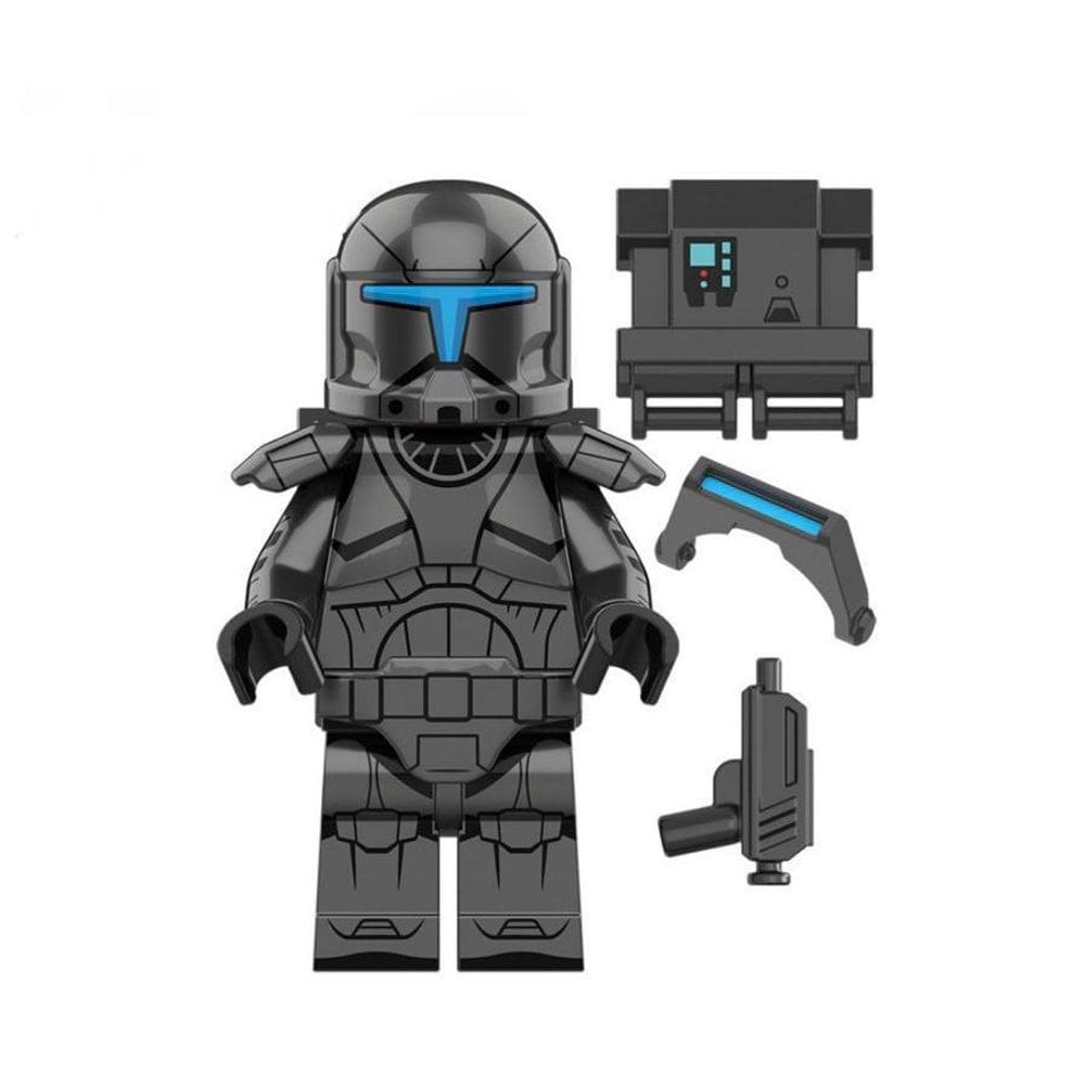 Boneco Blocos De Montar Star Wars Clone Commando 2 Black
