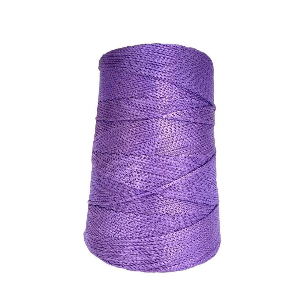 Fio Náutico Cordão 500G 3Mm 500M Croche Trico Bolsa Roxo