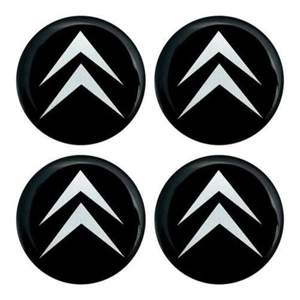 4 Emblema Resinado Centro Calota Aro Aro 14 15 Citroen C3 C4