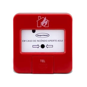Acionador Manual Endereçável Segurimax - LED Vermelho
