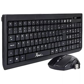 Kit teclado e mouse sem fio Knup kp2012 óptico 2.4Ghz Homologação: 149822010251