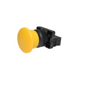 Botão Cogumelo Amarelo Metaltex 1Na P20Amr 22mm