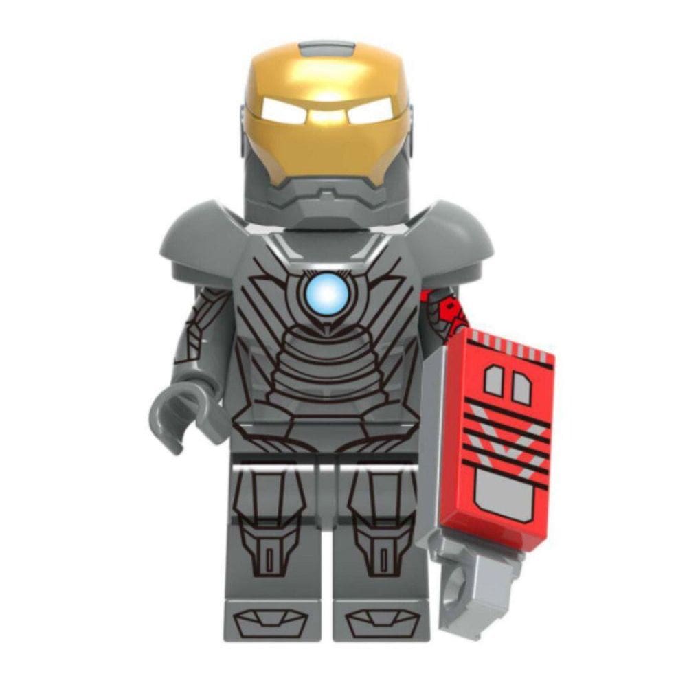 Boneco Blocos De Montar Homem De Ferro Armadura Mark Mk29