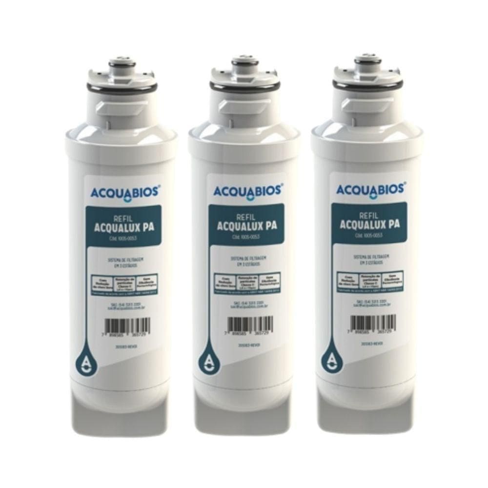 Kit 3 Refil Filtro Purificador Electrolux Pa10N/20G/25G/30G