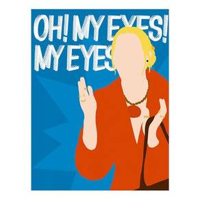 Kit 5 Placas Oh My Eyes My Eyes 36X46