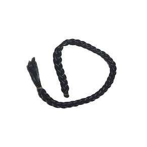 Acessório Para Cabelo Trança Preto 90Cm Fantasia Cosplasy