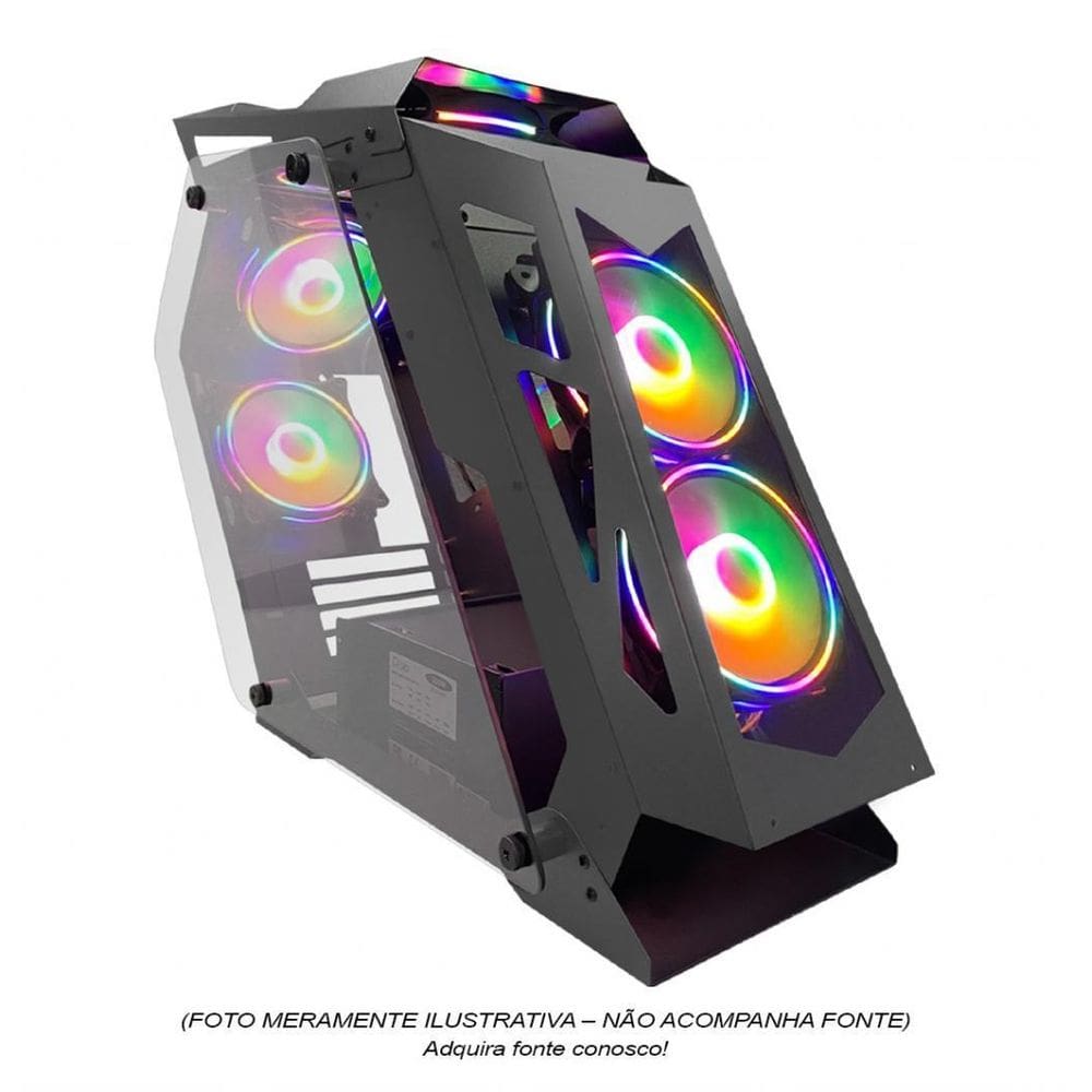 Gabinete Gamer M-Atx Htlk6S24R6 Com 06 Fans S/ Fonte