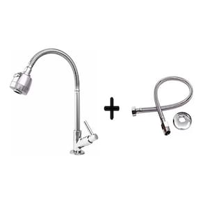 Torneira De Cozinha Mesa Gourmet Metal + Engate Flexível