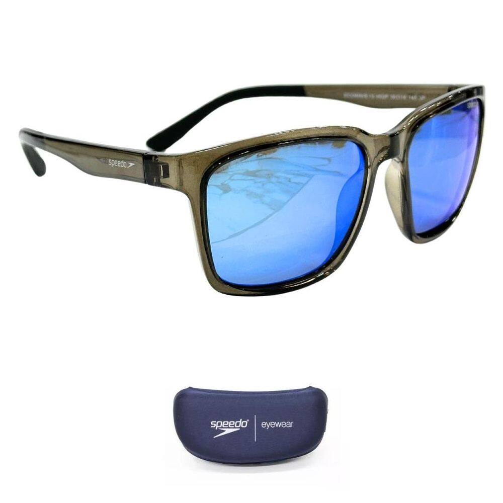 Óculos De Sol Speedo Ecowave 13 H02P Cristal Azul Espelhado