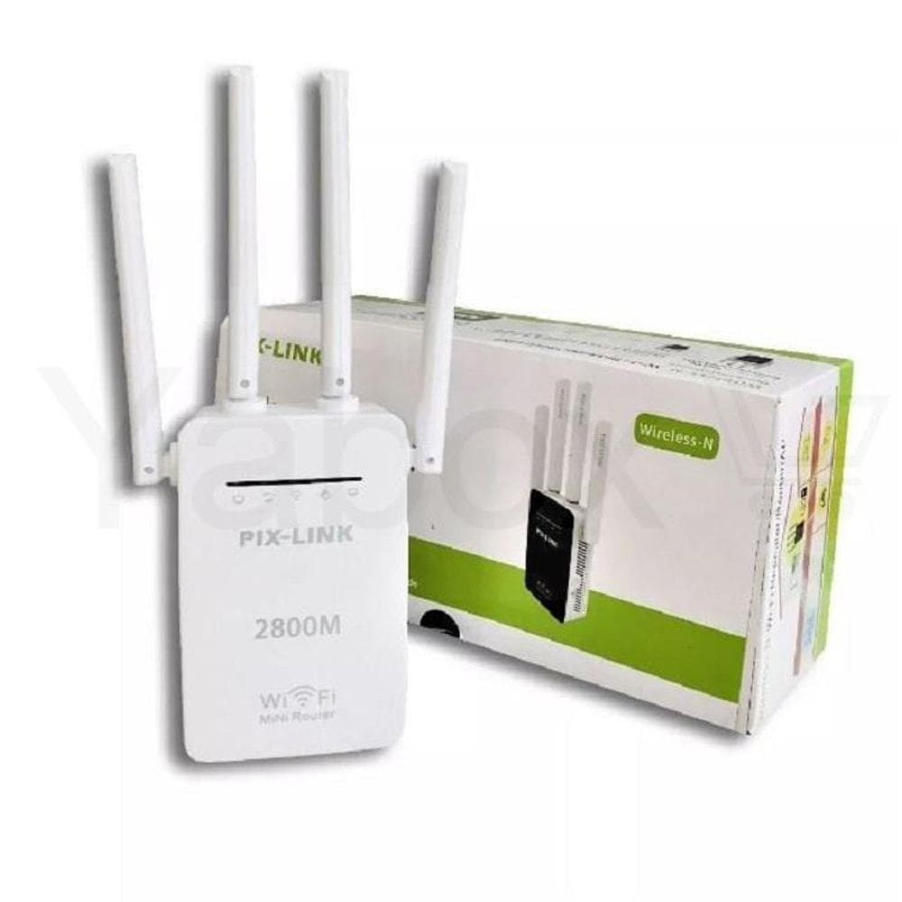 Repetidor De Wifi 4 Antenas Amplificador De Sinal Pix-Link