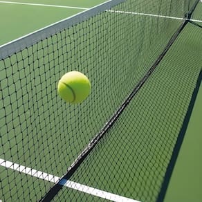 Rede Tenis Quadra Campo 1 Lona Algodao 13,10X1,20M Fio 2Mm