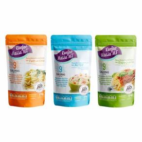 Kit 3 Konjac: Arroz, Espaguete, Fettuccine