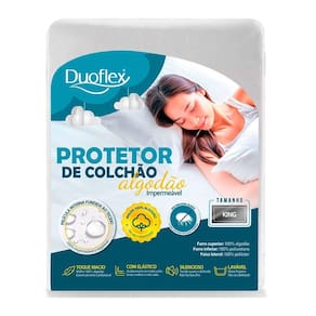 Capa Protetor De Colchão King Duoflex Malha Impermeável