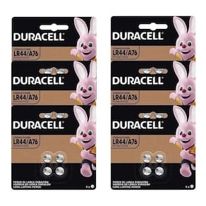 48 Pilha Lr44 Bateria Alcalina Duracell 1.5V Moeda Botão 12