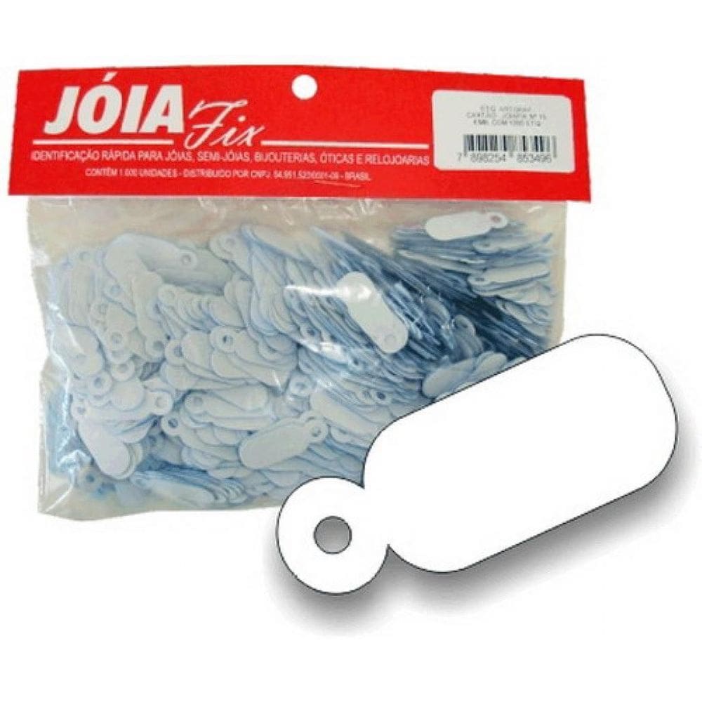 Etiqueta Brinco Jóia Fix Nº15 23X8Mm C/Linha Solta C/1000