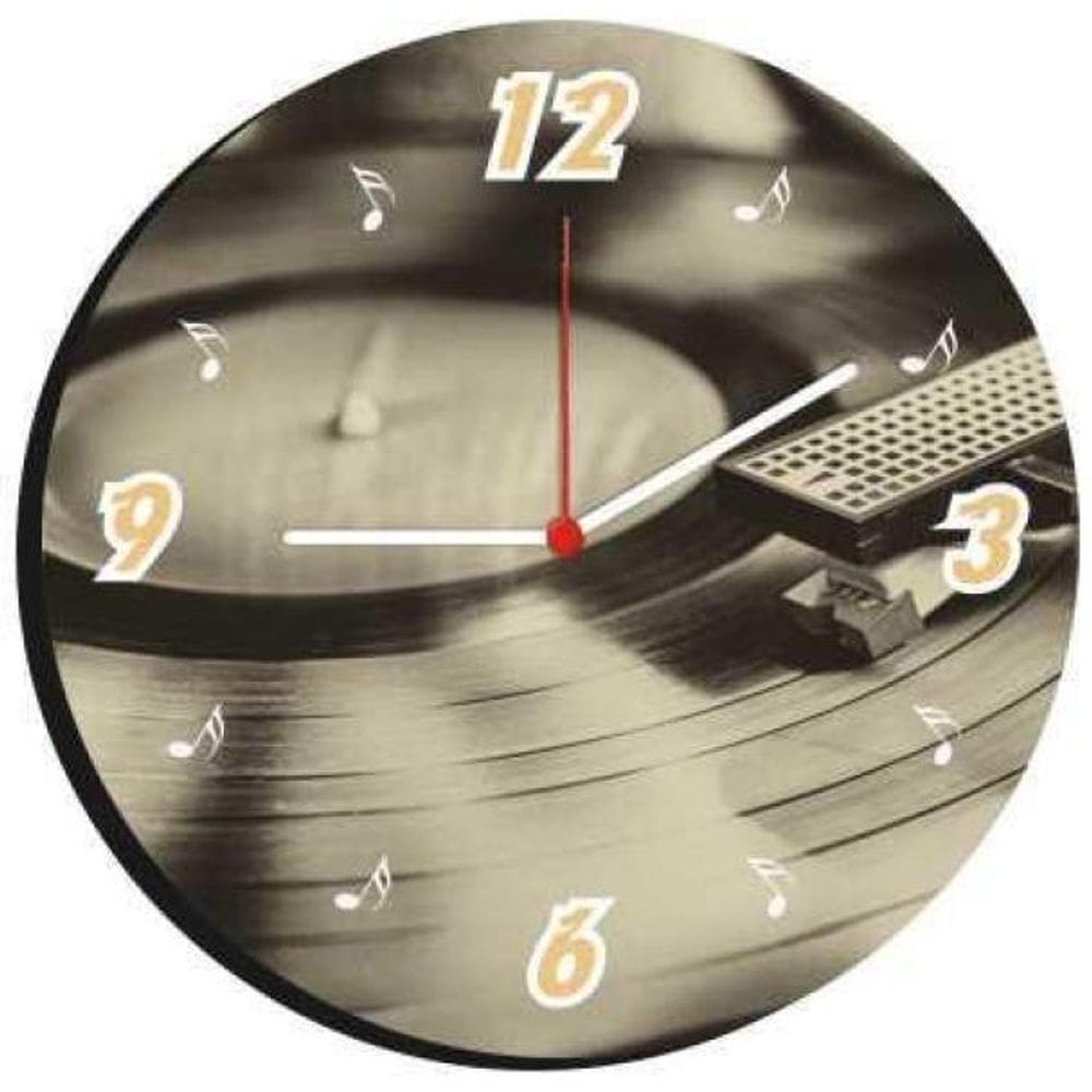 Relógio De Parede Decorativo Estilo Música 15