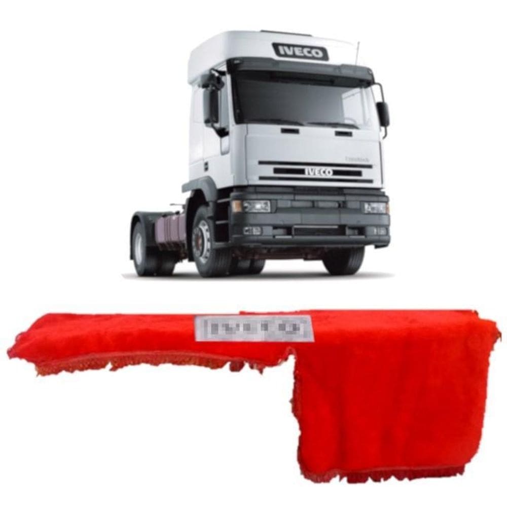 Capa De Painel Chinil Com Logo Para Iveco Eurotech Vermelho